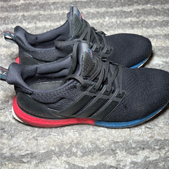 Adidas Ultraboost Red And Blue Running Shoes Size Men’s 9 - Picture 3 of 6